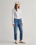 Regular Fit Bluse mit Kontrastkragen und Streifen clear sky