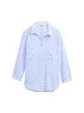 Regular Fit Bluse mit Streifenmuster blue white dobby stripe