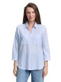 Regular Fit Bluse mit Streifenmuster blue white dobby stripe