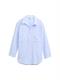 Regular Fit Bluse mit Streifenmuster blue white dobby stripe