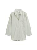 Regular Fit Bluse mit Streifenmuster green white dobby stipe