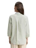 Regular Fit Bluse mit Streifenmuster green white dobby stipe