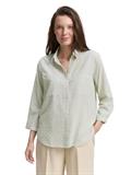 Regular Fit Bluse mit Streifenmuster green white dobby stipe