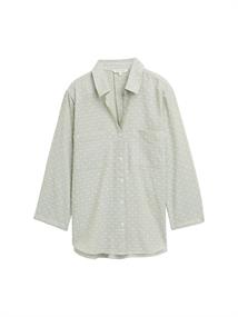 Regular Fit Bluse mit Streifenmuster green white dobby stipe