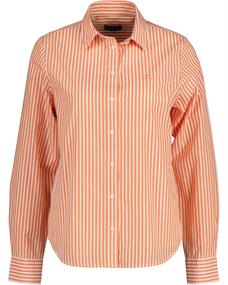 Regular Fit Broadcloth Bluse mit Streifen apricot orange