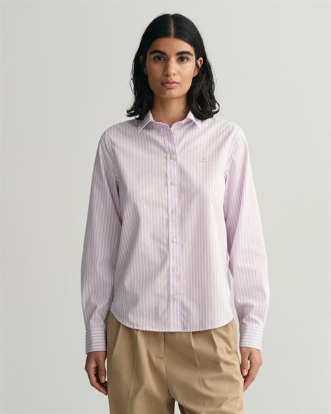 Regular Fit Broadcloth Bluse mit Streifen soothing lilac