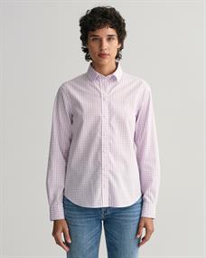 Regular Fit Broadcloth Bluse mit Vichy-Karo soothing lilac