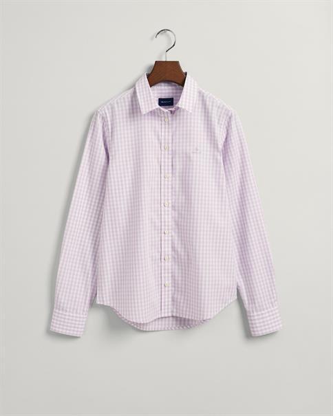 Regular Fit Broadcloth Bluse mit Vichy-Karo soothing lilac