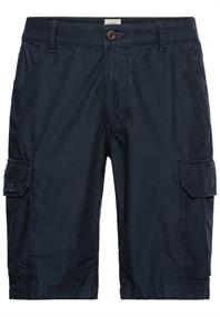 Regular Fit Cargo Shorts mit Minimal Print night blue