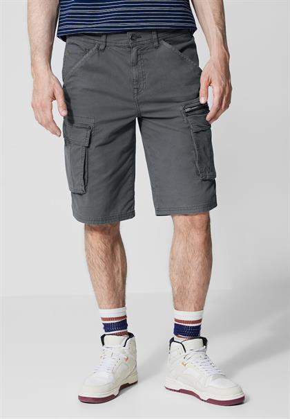 Regular Fit Cargoshorts steel grey