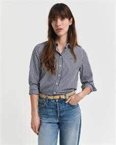 Regular Fit Classic Popeline Bluse mit Streifen classic blue