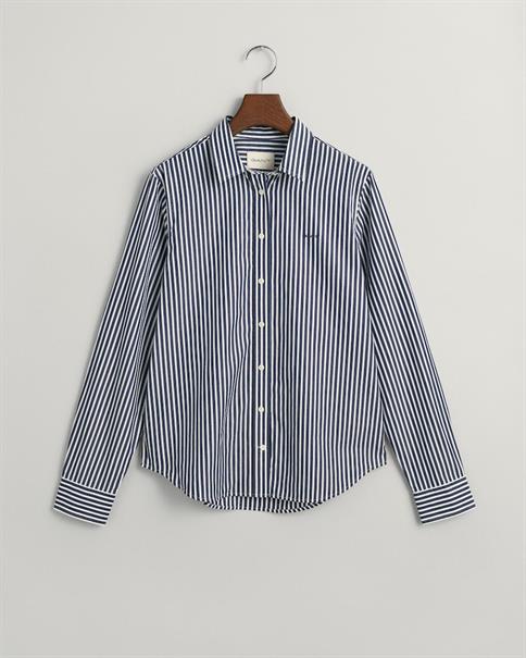 Regular Fit Classic Popeline Bluse mit Streifen classic blue