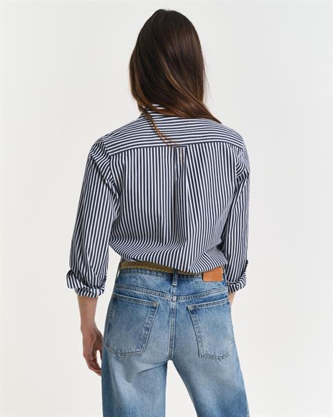 Regular Fit Classic Popeline Bluse mit Streifen classic blue