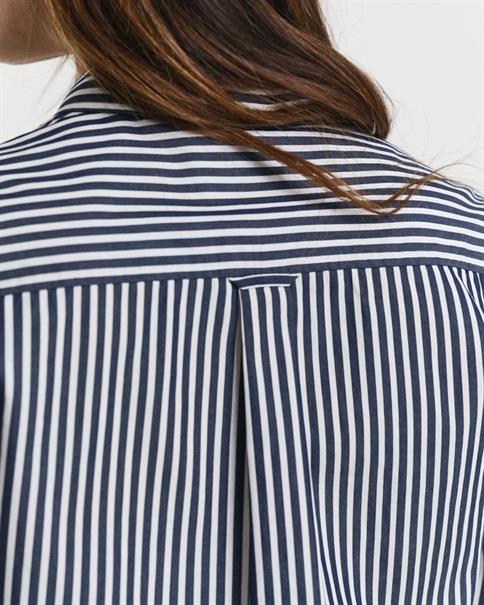 Regular Fit Classic Popeline Bluse mit Streifen classic blue