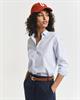 Regular Fit Classic Popeline Bluse mit Streifen light blue