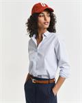 Regular Fit Classic Popeline Bluse mit Streifen light blue
