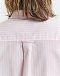 Regular Fit Classic Popeline Bluse mit Streifen light pink