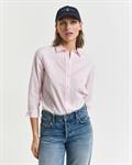 Regular Fit Classic Popeline Bluse mit Streifen light pink
