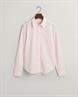 Regular Fit Classic Popeline Bluse mit Streifen light pink