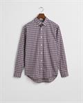 Regular Fit Classic Popeline Hemd mit Tartan-Muster white