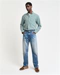 Regular Fit Classic Popeline Hemd mit Vichy-Karo deep forest green