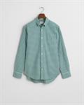 Regular Fit Classic Popeline Hemd mit Vichy-Karo deep forest green
