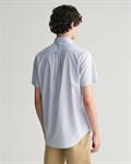 Regular Fit Classic Popeline Kurzarmhemd light blue