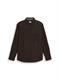 Regular Fit Cordhemd mit Karomuster dark brown based check