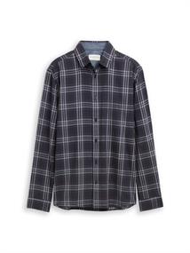 Regular Fit Flanell-Hemd mit Muster navy multicolor check