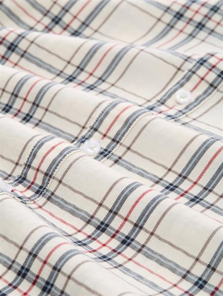 Regular Fit Flanell-Hemd mit Muster white multicolor check