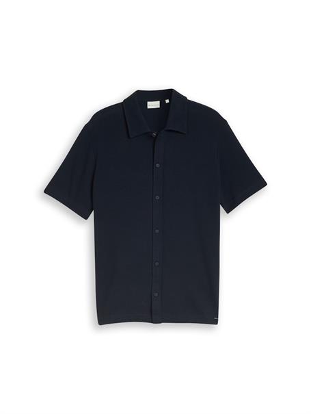 Regular Fit Hemd aus Jersey sky captain blue ottoman