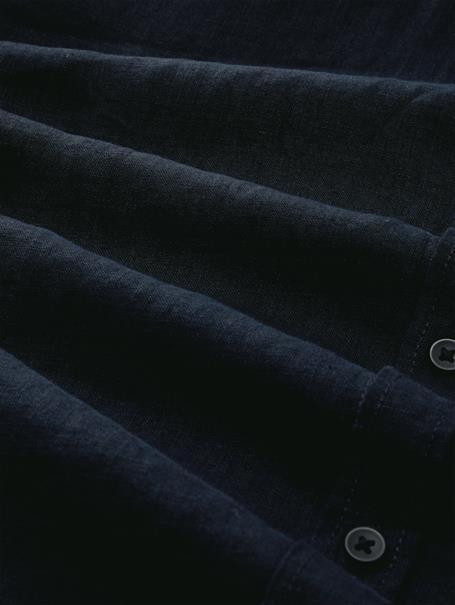 Regular Fit Hemd aus Leinen sky captain blue