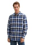 Regular Fit Hemd im Karomuster blue white check