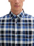 Regular Fit Hemd im Karomuster blue white check
