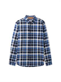 Regular Fit Hemd im Karomuster blue white check