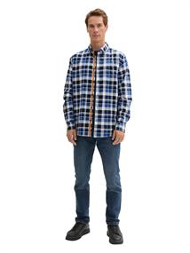 Regular Fit Hemd im Karomuster blue white check