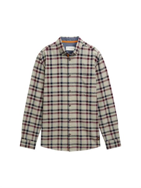 Regular Fit Hemd im Karomuster grass green purple check