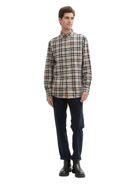 Regular Fit Hemd im Karomuster grass green purple check