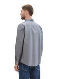Regular Fit Hemd mit Brusttasche navy chambray