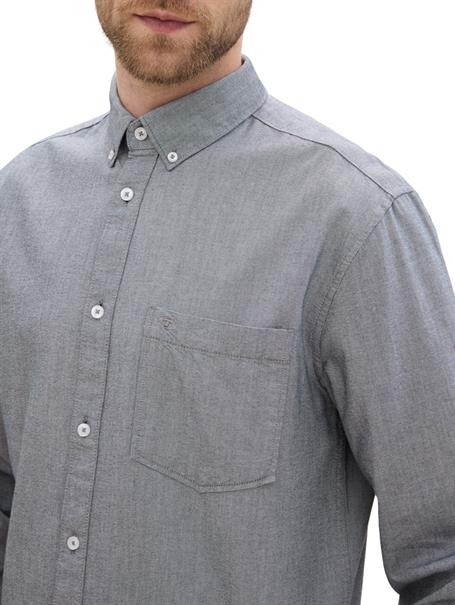 Regular Fit Hemd mit Brusttasche navy chambray