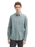 Regular Fit Hemd mit Logo-Stickerei grey mint