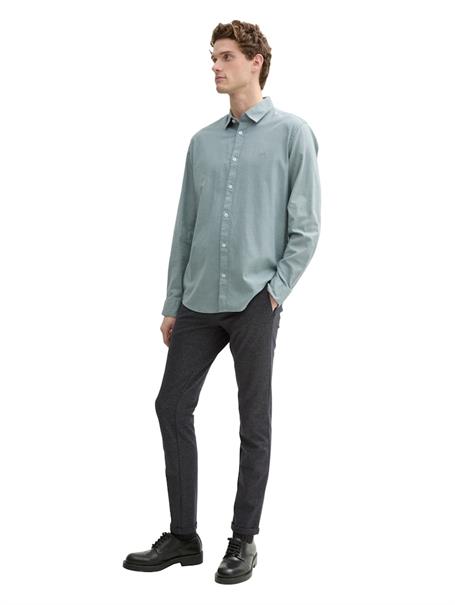 Regular Fit Hemd mit Logo-Stickerei grey mint