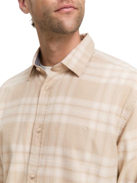 Regular Fit Hemd mit Logo-Stickerei light cashmere tonal check