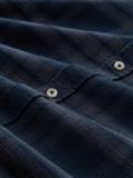 Regular Fit Hemd mit Logo-Stickerei navy tonal check