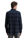 Regular Fit Hemd mit Logo-Stickerei navy tonal check