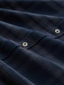 Regular Fit Hemd mit Logo-Stickerei navy tonal check