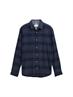 Regular Fit Hemd mit Logo-Stickerei navy tonal check