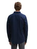 Regular Fit Hemd mit Logo-Stickerei sky captain blue