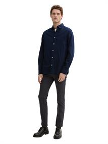 Regular Fit Hemd mit Logo-Stickerei sky captain blue