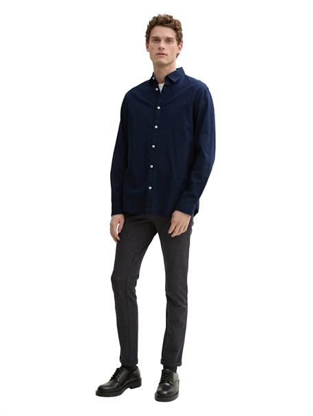 Regular Fit Hemd mit Logo-Stickerei sky captain blue